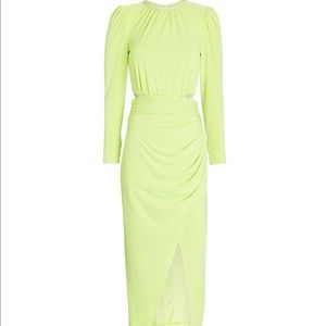 Self-Portrait Crystal-Embellished Cut-Out Midi Dress